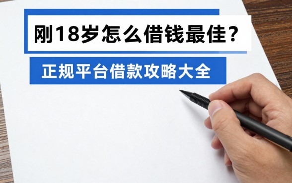 刚18岁怎么借钱最合适？正规平台借款攻略大全