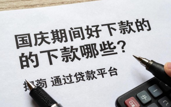 国庆期间好下款的口子有哪些?盘点容易通过的贷款平台