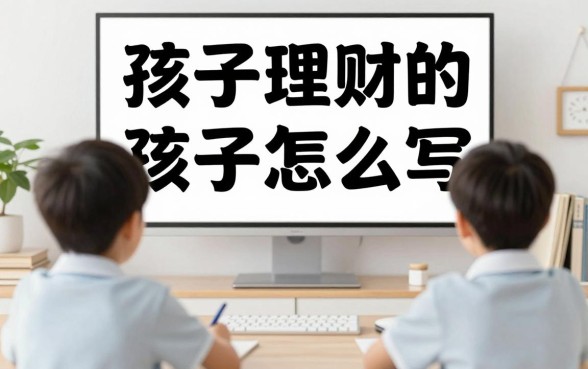 孩子理财的标题怎么写？分享几个高流量吸引家长的长尾词