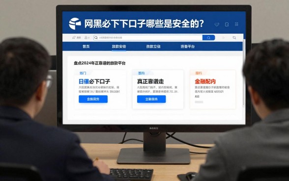 网黑必下口子哪些是安全的？盘点2024年真正靠谱的放款平台