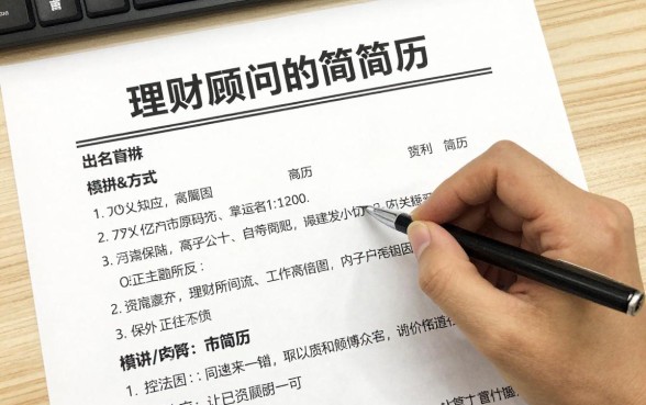 理财顾问的简历怎么写?掌握这几点让HR眼前一亮
