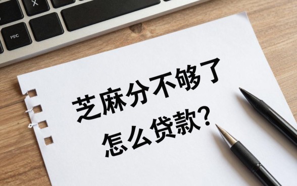 芝麻分不够了怎么贷款?征信花哪里能借到钱